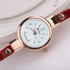 Relojes de pulsera de diseño para mujer, relojes con correa para la muñeca, pulsera informal de moda para mujer, relojes de pulsera de cuarzo, correa de cuero, reloj analógico de aleación, reloj