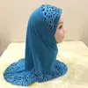 Roupas étnicas Meninas muçulmanas Hijab cachecol leopardo Cor Match Match Headwrap Islâmico Burqa Hijabs Shawl de turbante por 2-7 anos