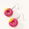 Earring For Women Resin Drop Custom Made Handmade Cute Girls Sweet Gift Cookies Macaron Cake Food Donuts GC1969