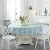 Table Cloth Tablecloth Round Cover Nordic Printing Home Decoration White Green Dust Kitchen