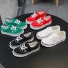 Platte schoenen Nieuwe herfst canvas luipaard sneakers kinderen klassieke veter big kid sport schoenschoolschoenen voor tienermeisjes E06235 P230314