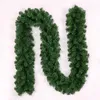 Juldekorationer Green Rattans Dekoration för hem 2,7 m tjock PVC Rattan Pine Garland Encryption Mall Window Party