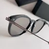 Gunmetal Black Grey Round Sunglasses for Men Dark Grey Sun Shades Fashion Glasses gafas de sol Designers Sunglasses UV400 Eyewear with Box