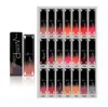 Pudaier Matte Lip Gloss 21 색상 향상 컬러 여성 패션 Long Last Natural Metallic 섹시 누드 보습 메이크업 립스틱