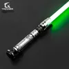 LED Rave Toy Txqsaber Neo Pixel Judger Smooth Lightsaber Metal Hilt Proffie مع LED Stripe Blade Cosplay Jedi Laser Sword Drifsts Toys 230313