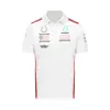 2023 A última temporada de terno de corrida de F1 manga curta camiseta casual gola redonda camiseta roupas de trabalho da equipe terno polo pode ser personalizado com o mesmo estilo