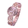 Armbanduhren 2023 Top Marke Mode Luxus Kristall Strass Damenuhr Wasserdichte Multifunktions Quarz Geschenk