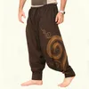 Heren Broek Casual Elastische Taille Baggy Hippie Yoga Harem Mannen Boho Gypsy Aladdin Alibaba 230314