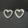 Stud Earrings Wholesale Fashion Heart Stainless Steel Jewelry High Quality For Woman & Girl EBJZATAG