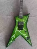 جديد غسل Dimebag Darrell توقيع الغيتار الكهربائي الدايم Slime China OEM Guitars ، Frll Tremolo Bridge ، Flame Maple Top ، Black Hardware