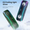 Portable Speakers WISE TIGER Outdoor Speaker Bluetooth Subwoofer Speaker IPX7 Waterproof Loudspeaker Stereo Surround Speaker with colorful lights 230314