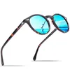 Óculos de sol polarizados Carfia 5288 Óculos de sol ovais de designers para homens homens de proteção UV de resina de resina 3 cores com caixa
