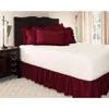 Bed Skirt Covered Bed Skirt Lace Solid Elastic Bed Skirt Home el Bedroom Decorations Supplies Home Textile Products 6 Colors S/M/L/XL 230314