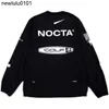 2023メンズパーカーUSバージョンNocta Golfブランドドロー通気性のクイック乾燥レジャースポーツTシャツ長袖ラウンドネックサマー