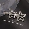 Headpieces Women Wedding Hair Accessories Star Hairpin Side Folder Jewelry Clips