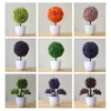 Decorative Flowers Simulation Artificial Plants Bonsai Small Tree Pot Fake Plant Potted Ornaments For Home Room Table Decoration El Garden