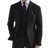 Męskie garnitury Blazers Mens Suits 3 sztuki Zielona wełna Tweed Herringbone Business Retro Classic PatternTuxedos na ślubne spodnie Blazer Vest 230313