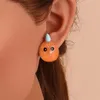 Ohrstecker Cartoon Spaß Lustige Ohrstecker Für Frauen Mode Niedlich Acryl Ohr Mädchen Täglich Tragen Schmuck Zubehör Silberne Nadel