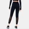 Active Sets NCLAGEN Autumn Yoga Suit Top Sexy Gym Sport Workout Running Matching For Women Long Sleeve High Waist Mesh Two-piece Set