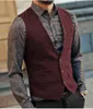 Hommes Gilets Slim Hommes Gilet Tweed Gilet Gilet Vintage À Chevrons Vcou Casual Laine Garçons D'honneur Costumes Gilet Pour Mariage XS5XL 230313