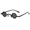 Sunglasses 1PC Retro Mini Round Men Plastic Frame Gold Black Red Small Framed Sun Glasses Color Lens