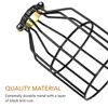 펜던트 용 금속 전구 가드 케이지에 간단한 디럭스 4 팩 조절 가능한 산업용 클램프, 농가 조명기구, 빈티지 램프 그늘 및 매달려 램프