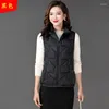 Gilet da donna Giacca Gilet Autunno Inverno Giù Gilet imbottito in cotone Cappotto di abbigliamento di grandi dimensioni Chaleco MujerDonna