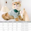 Dog Apparel Striped Pet Clothes Polo Shirts For Dogs Clothing Cat Small Stripe Print Cute Thin Spring Summer Fashion Boy Girl Chihuahua