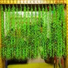 Decorative Flowers 5Pcs Artificial Willow Leaves Rattan Garden Decor Plants Hanging Walls Home Balcony Fake Greenery Decoration Wicker Vines
