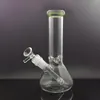 Hot Selling Hookahs Glass Beaker Water Bongs 14mm Female Bottom Beaker Bong with Downstem Diffuser Perc 8inch Recycler Ice Catcher Bong Cheapest