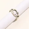 Pierścienie designerskie srebrne platforma prawdziwa złota galwanida pierścionka dziewczyny miłosne pierścionek moda marka biżuterii akcesoria ślubne pudełko prezentowe