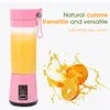 Juicers Portable Mini Fruit Juicer Cup 400ml 150W Squeezer Electr Mixer USB Charging 6 Blades Vegetable Juicer Blender Mixer Milkshake 230314