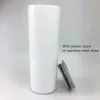 20oz süblimasyon sıska tumbler paslanmaz çelik kahve kupa çift duvar yalıtımlı şarap bardak diy boş aşı kupa A03