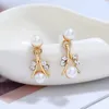 Wedding Jewelry Sets Fashion Imitation Pearl Wedding Necklace Earring Bridal For Women Elegant Jewelry Sets Party Gift 230313