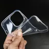 Capa de telefone transparente de TPU suave para iPhone 14 13 12 Pro 11 mini 7 8 mais xr xs max choque à prova de choque Tampa