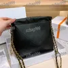 French Pearl Portable Women Crossbody Designer Bag Tote Gold Coin Letter Multi Chain Leather Matelasse Vintage Shopping Shoulder Bag Luxury Handbag Pochette 25CM