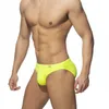 Swimwear voor heren Solid Push Up Men Neon Swim Bikni Brief Trunks Unerwear Sexy Swimwear Beach Surf Shorts Swimsuit Bad Pak Sunga Panties L230314