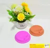 9cm Silicone Cup Lids Anti Dust Spill Proof Cup Cover Coffee Mug Lid Milk Tea Cups Cover Seal Many Colors A03