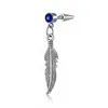 Stud -oorbellen Rhinestones Feather Tassel Personaliseerde mode -body sieraden accessoires