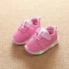 First Walkers Fashion Mesh Breathable Infant Tennis Glowing LED Lighted First Walkers Toddlers s Baby Boys Girls Shoes Sneakers 230314