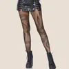 Calzini da donna Sexy collant a forma di serpente selvaggio Mesh Punk Snake Fishnet Stretch