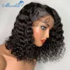 Synthetic Wigs Short Brazilian Human Hair Sale With Bob Lace Front Deep Wav 230314