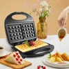 Ekmek üreticileri profesyonel elektrikli waffle üreticisi pişirme mutfak aletleri çok işlevli kahvaltı waffles makine yapışmaz demir tava sonifer 230314