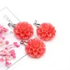 Pendant Necklaces Synthetic Coral Flower Necklace High Quality Ladies Elegant Banquet Decoration Jewelry Birthday Gift Bulk Wholesale