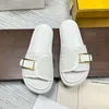 Summer Ladies Slippers Brand Designer Sandaler Fashion Versatile Leather Comfort Flip Flop Slide
