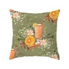 Pillow Case 45 Fashion Polyester Flower Style Dekoracyjna poduszka Coussin Rzuć dom do wystroju sofy siedzenie