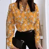 Women's Blouses Business Shirt Factory Directe bloemenvrouw dames sexy tops v nek blouse junior casual shirts onder trui vest