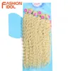 Synthetische Perücken Fashion Idol Afro Kinky Curly Haarwebart Bundles 613 Blonde Farbe Synthetisch Natur 6 Stück 20 22 24 Zoll 230227