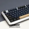 GMK Blue Samurai Keycaps podwójne strzały MX Przełącznik Mechaniczna klawiatura ABS Profilu Cherry ISO 173 Klawisze Cap Anne GK61