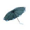 Paraplyer Anti-UV Full Automatic Business Paraply 3 Folding Male Female Parasol Sun Paraply Rain Women Windproof Luxury Paraply for Men 230314